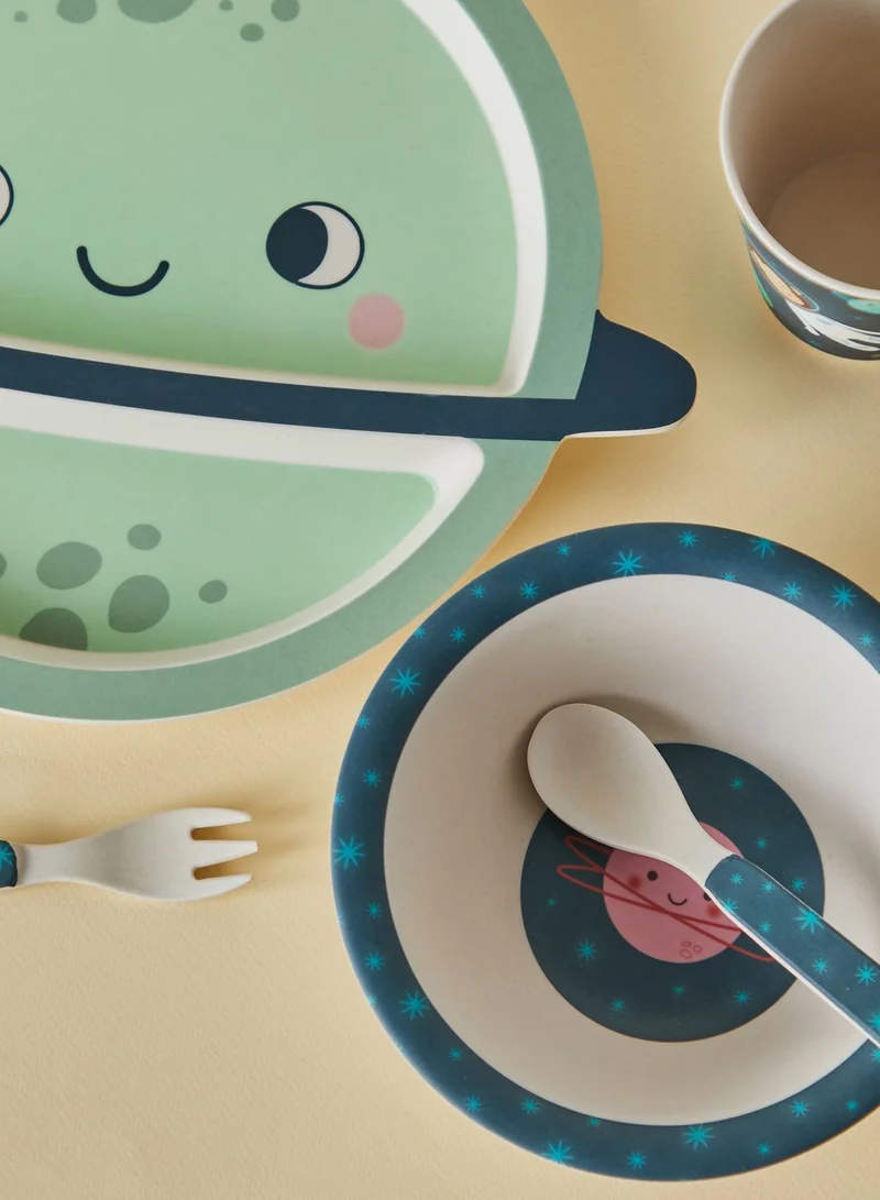 Sass & Belle 5 Pack Space Explorer Bamboo Tableware