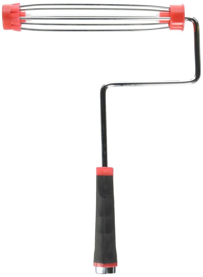 Linzer RF 215 0900 Rf215-9 5-Wire Cage Roller Frame, 9 in, Threaded Grip Handle, No Size, Multi-Colored - Image 1