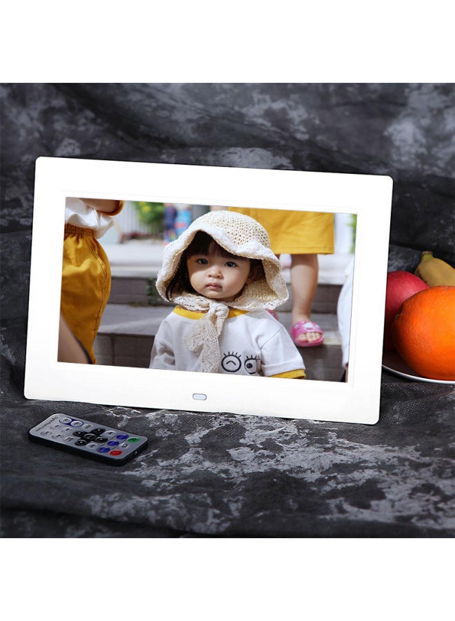 10-inch High-definition Digital Photo Frame Electronic Album Video Advertising Machine Led Frame Digital Brochure-Color:10inch White - Image 1