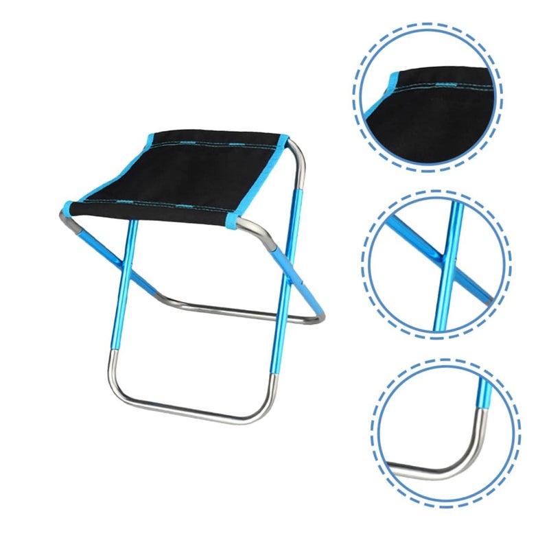 Portable Folding Stool Lightweight Sturdy Camping Chair For Outdoor Fishing Beach - Image 5