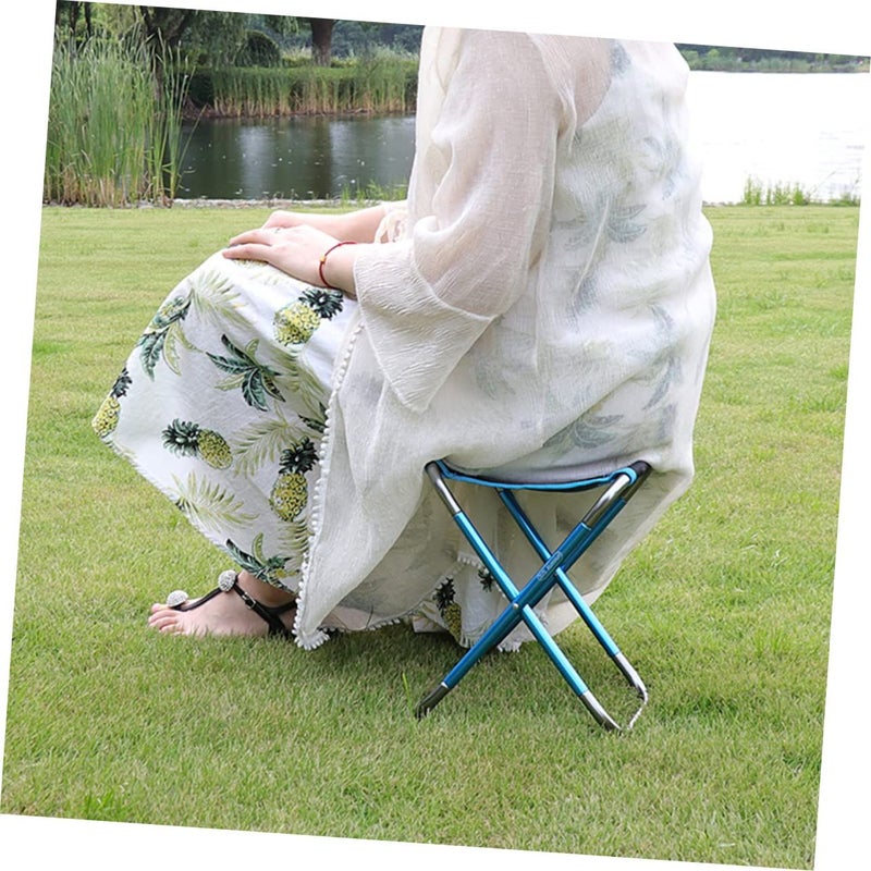 Portable Folding Stool Lightweight Sturdy Camping Chair For Outdoor Fishing Beach - Image 3