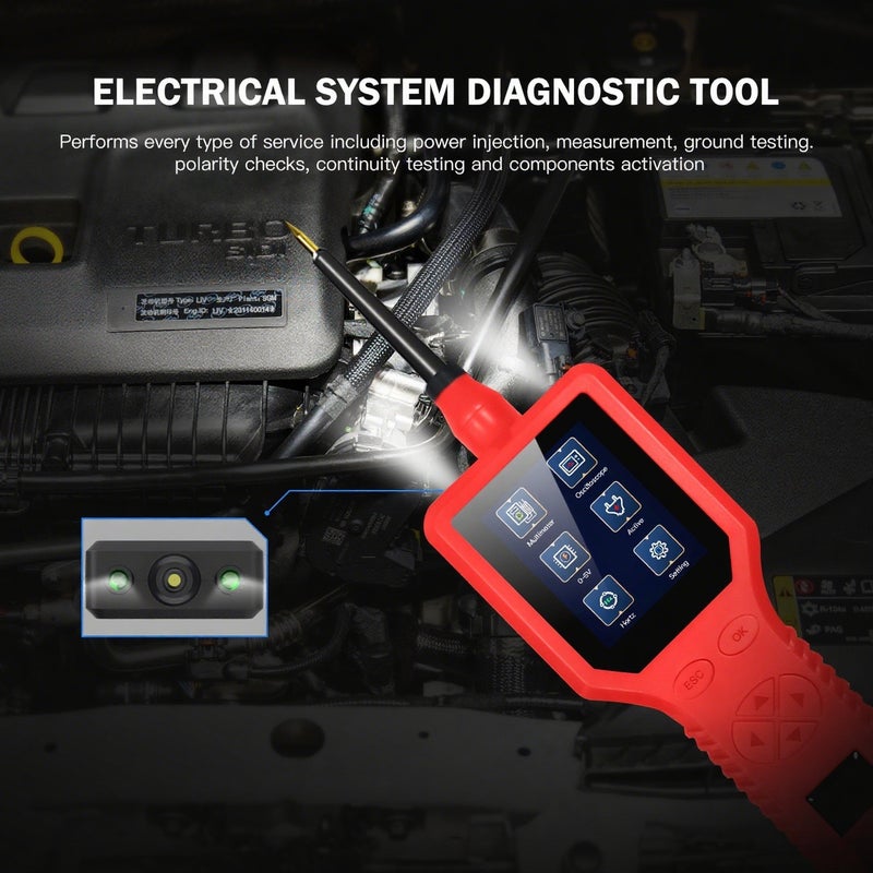 P100 Pro 9-30V Car Circuit Tester Automotive Circuit Diagnostic Tester 12V 24V Circuit Probe Kit Multimeter Digital Oscilloscope Parts Activation/0-5V Adjustable Power Supply/Multiple - Image 3