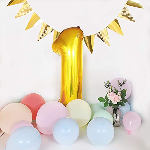 TONIFUL 40 Inch Gold Large Numbers Balloon 0-9 Birthday Party Decorations,Foil Mylar Big Number Balloon Digital 2 for Birthday Party,Wedding, Bridal Shower Engagement Photo Shoot, Anniversary - Image 3