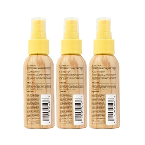 Sun Bum بلسم سون بوم المنعش 3 في 1 - مزيل تشابك مضاد للتجاعيد - مناسب للألوان مع حماية من الأشعة فوق البنفسجية - غني بزيت جوز الهند والموز - 1.5 أونصة (عبوة من 3) - Image 5
