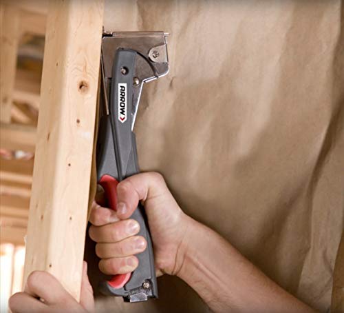 Arrow Fastener Arrow HTX50 Professional Heavy Duty Hammer Tacker, Manual Stapler for Construction and Insulation, Ergonomic Grip Handle, Dual-Capacity Rear-Load Magazine, Fits 5/16”, 3/8", or 1/2" Staples , Grey - Image 4