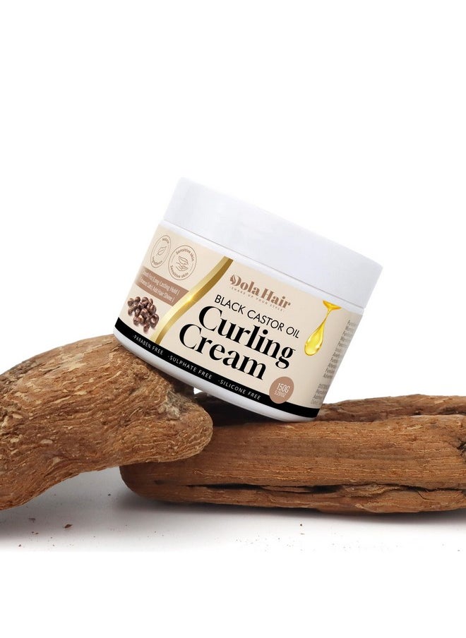 Dolahair Castor Oil Curling Cream for Curly Hair Wavy Hair Curl Defining Cream Curly Hair Products for Women Hair Cream for Curly Hair Bounce Curl Enhancer Styling Procucts  - Image 3