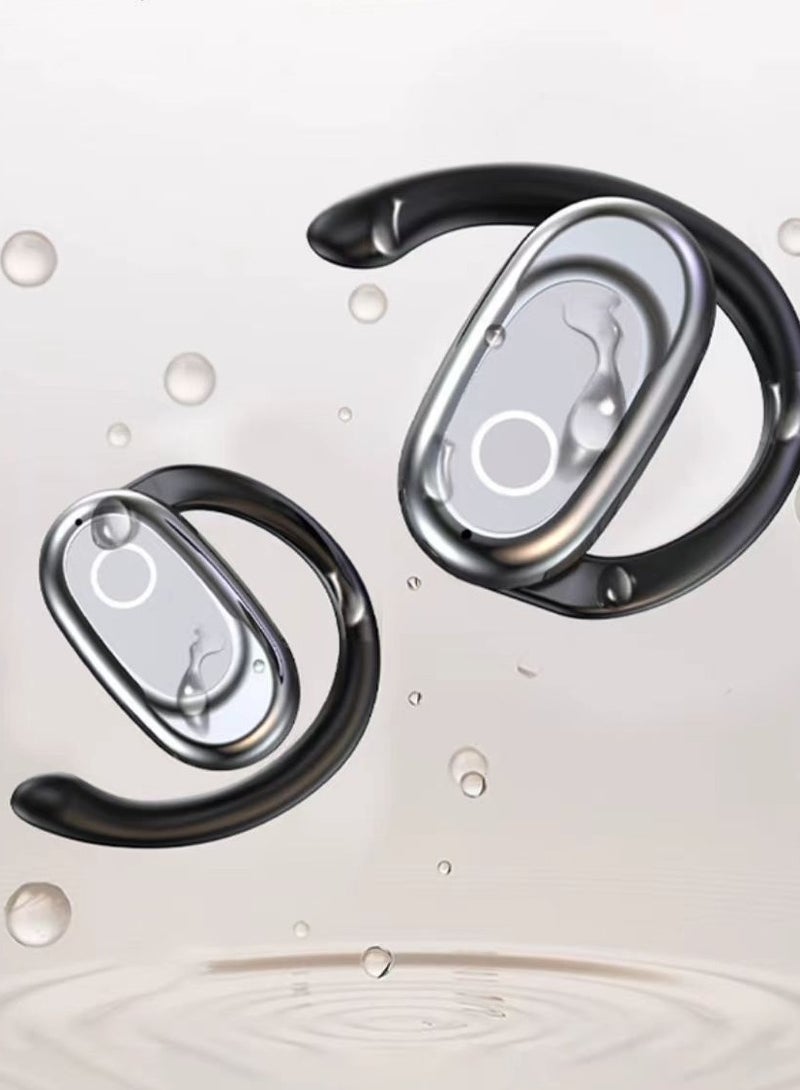 Stylish and practical wireless hook-type Bluetooth earphones for sports, with noise reduction, non-in-ear design, and ultra-long battery life. - Image 3