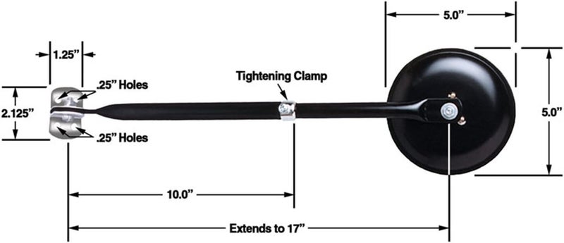 CIPA 49704 5" Round Replacement Mirror - Image 5