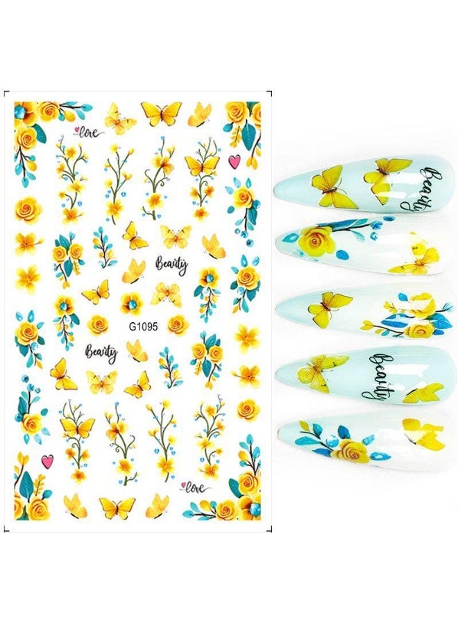 Modern 5D nail stickers - 3D for an attractive nail look in minutes - High-quality sticker compatible with nail polish and gel. - Image 1