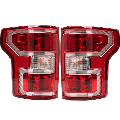 ضوء الفرامل الخلفي متوافق مع فورد F150 F150 2018 2019 2020 جانب السائق والراكب نوع هالوجين OEStyle مع المصابيح والحزمة NON LED NON Blind Spot ReplaceJL3Z13405H