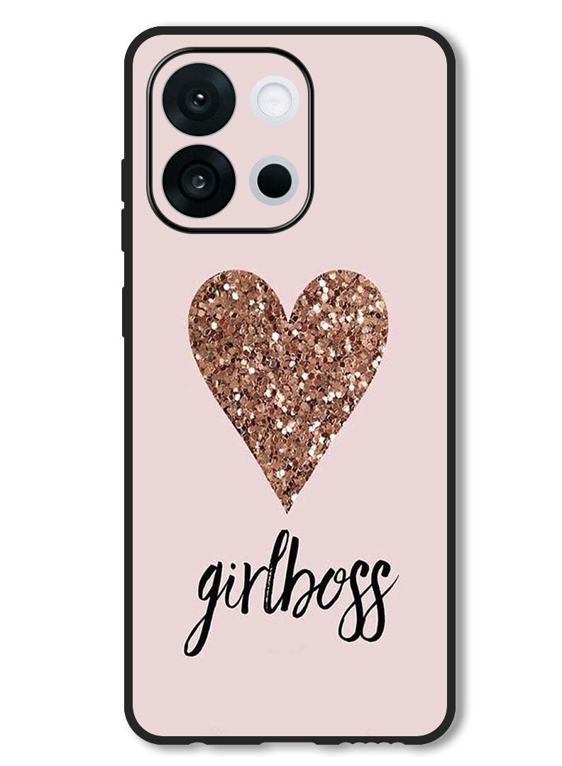 Theodor Case Compatible with OnePlus 13T 6.32 Inch Protection Shockproof Bumper Cover Girls Boss & Heart - Image 1