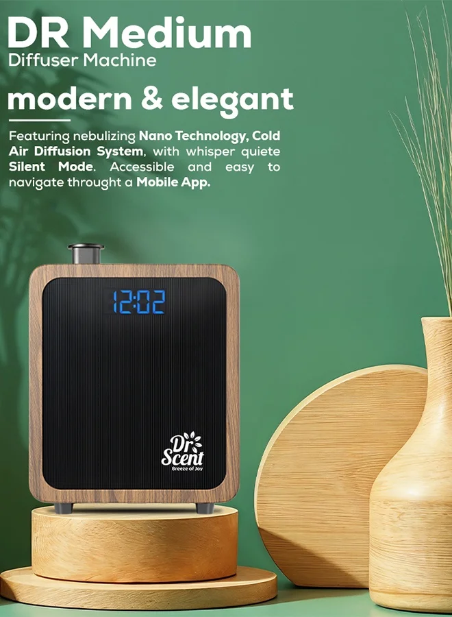 Dr Scent Dr Scent Breeze of Joy Dr Scent Essential Oil Diffuser Fragrance Machine Wood (Medium)