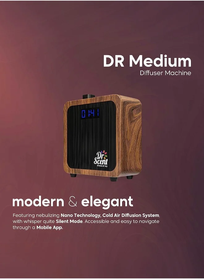 Dr Scent DR Scent Breeze of Joy Essential Oil Diffuser Fragrance Machine Wood (Medium)