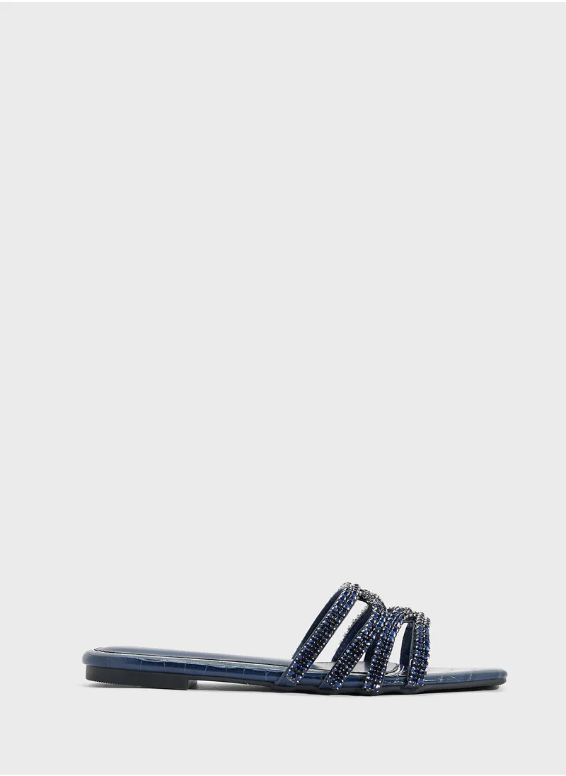 Khizana Sparkly Flat Sandal