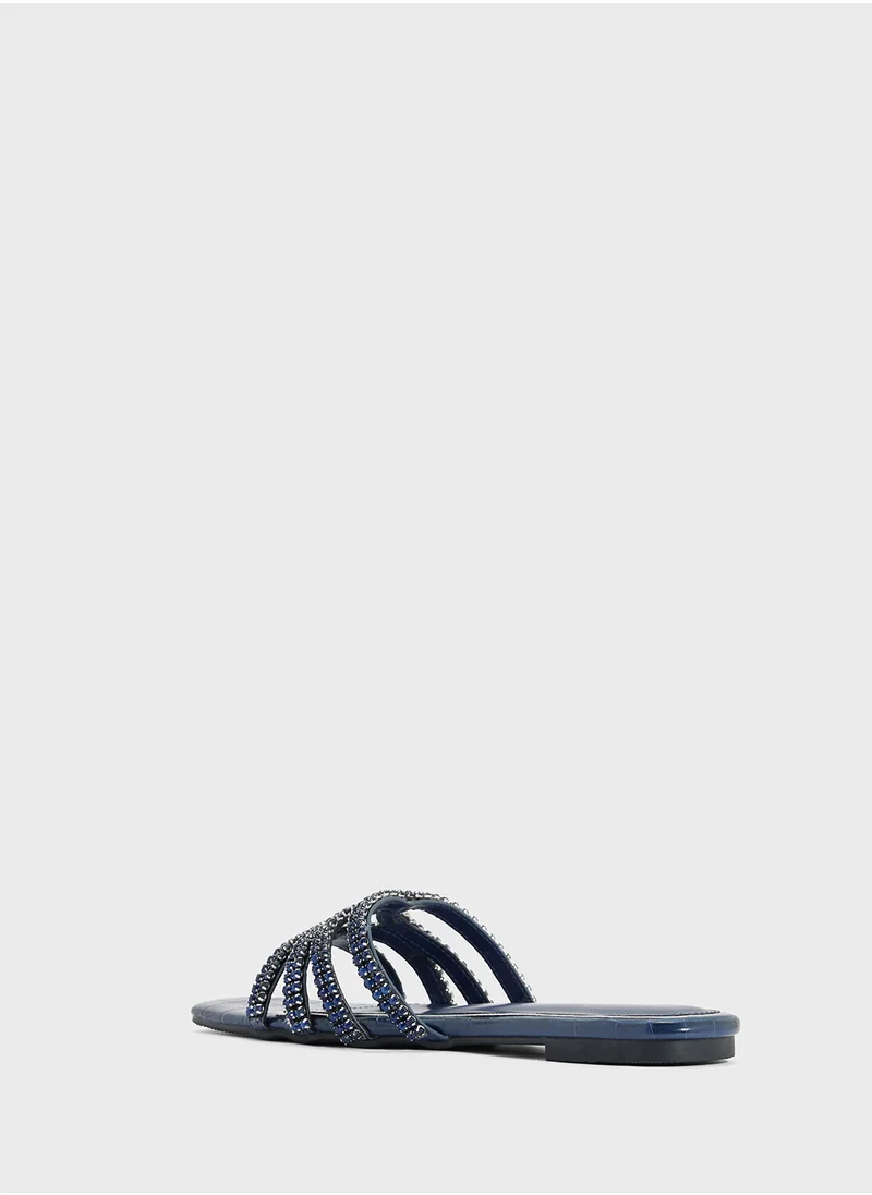 Khizana Sparkly Flat Sandal