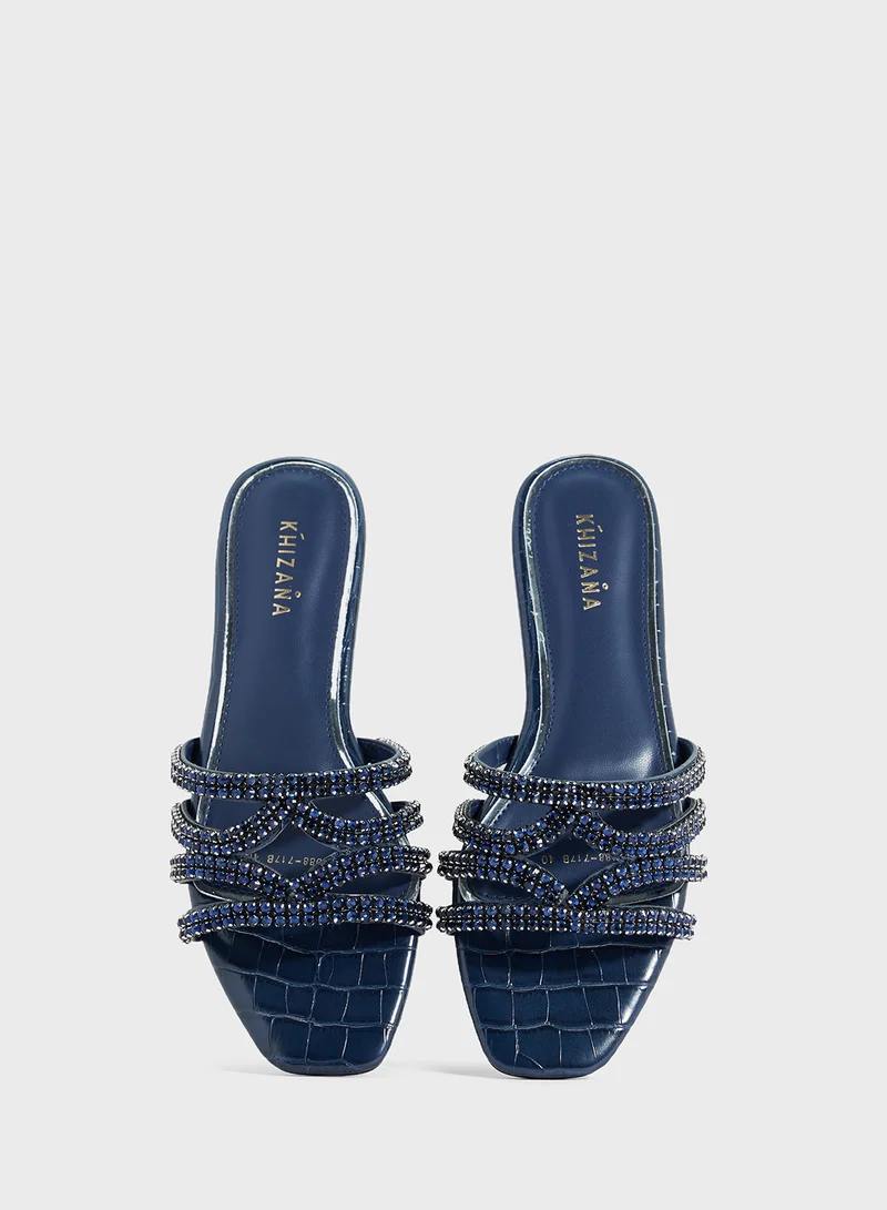 Khizana Sparkly Flat Sandal