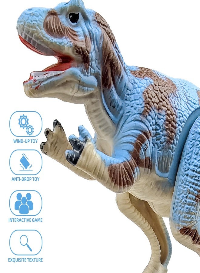SAURAWAN Allosaurus Wind Up Dinosaur Toys for Kids 1-3 3-5 5-7, Realistic Dino Easter Wind Up Toy, Novelty Jumping ＆ Walking Dinosaur Clockwork for Boys Birthday Gift, Goodie Bag Stuffers, Treasure Box - Image 4