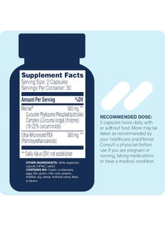 Enzyme Science Enzyme Science (Pea+, 60 Capsules All-Natural Meriva Curcumin Supplement for Physiological Support Helps Support Nervous, Immune, & Muscular Systems  - Image 2