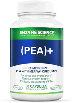 Enzyme Science Enzyme Science (Pea+, 60 Capsules All-Natural Meriva Curcumin Supplement for Physiological Support Helps Support Nervous, Immune, & Muscular Systems  - Image 1