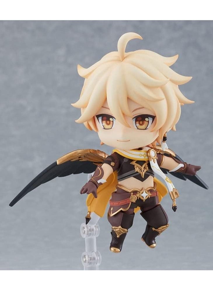 Genshin Impact Figure Traveler Lumine Aether Venti Nendoroid Action Figure Game Character Toy Model