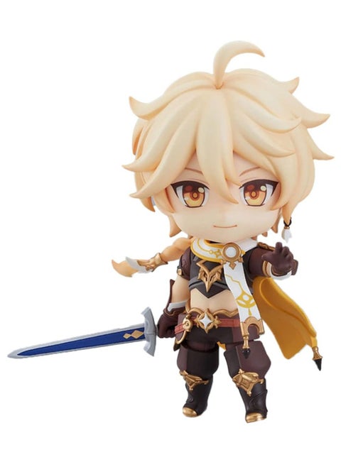 Genshin Impact Figure Traveler Lumine Aether Venti Nendoroid Action Figure Game Character Toy Model