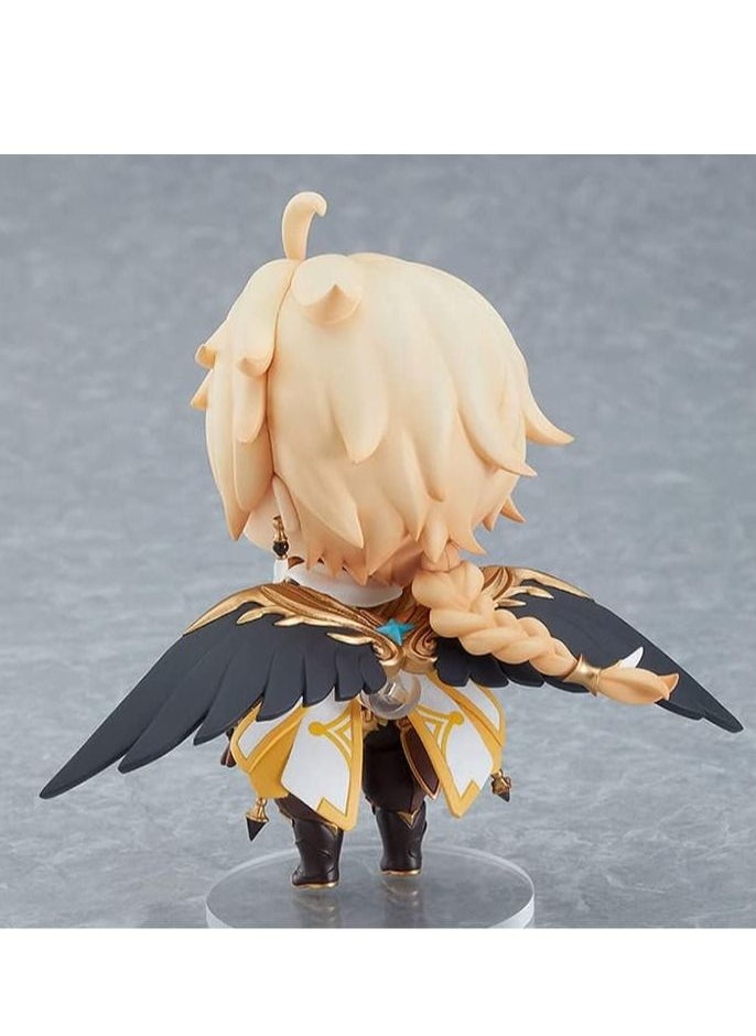 Genshin Impact Figure Traveler Lumine Aether Venti Nendoroid Action Figure Game Character Toy Model