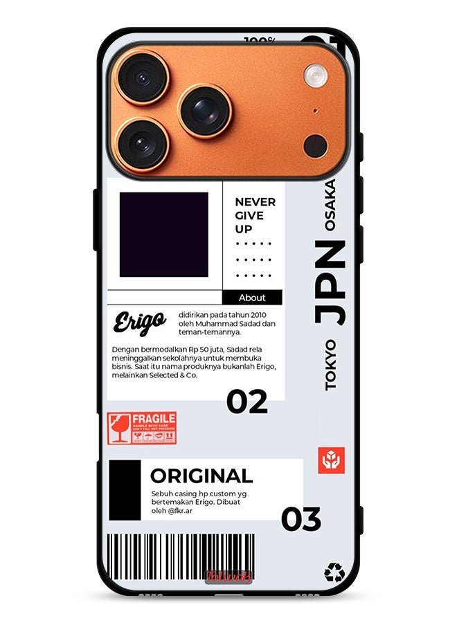 Tolwak Apple iPhone 17 Pro Max Protective Case Cover Japan Sticker - Image 1