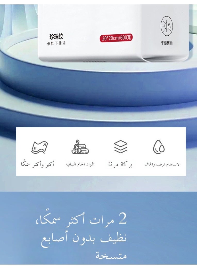 منشفة وجه قابلة للتعليق للاستخدام مرة واحدة منشفة تنظيف كبيرة الحجم سميكة منشفة صالون التجميل مزيل مكياج - Image 3