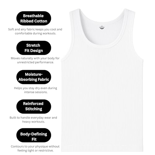 Diamond Star Men's Undershirts (Pack of 6) - Soft Cotton Blend, Tag Less A-Shirt Crew Neck - Comfortable Fit (US, Alpha, 6X-Large, Regular, Regular, 6 Pack White) - Image 4