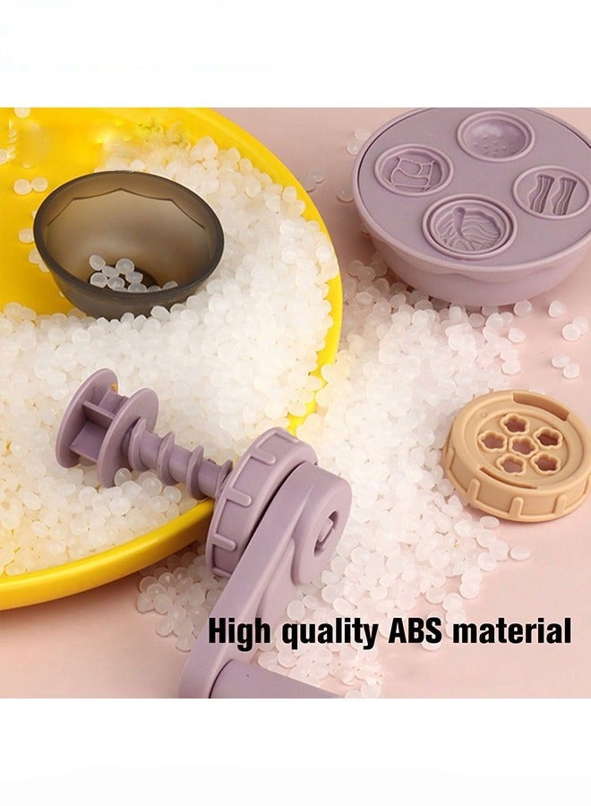 دوركو طقم لعب آيس كريم متنوع الألوان، عجين طين مع 12 لون و28 قطعة إكسسوارات، طقم طين آمن للأطفال، طقم طهي مبتكر للصغار، ألعاب منزلية مسلية، هدية مثالية للأطفال، 11*8.5*15 سم - Image 3