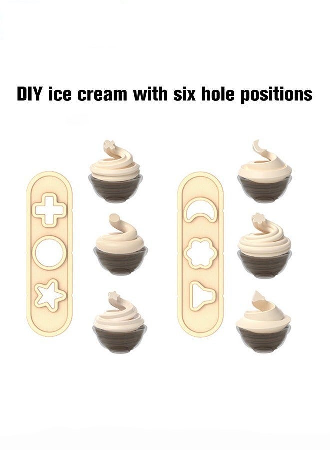 دوركو طقم لعب آيس كريم متنوع الألوان، عجين طين مع 12 لون و28 قطعة إكسسوارات، طقم طين آمن للأطفال، طقم طهي مبتكر للصغار، ألعاب منزلية مسلية، هدية مثالية للأطفال، 11*8.5*15 سم - Image 4