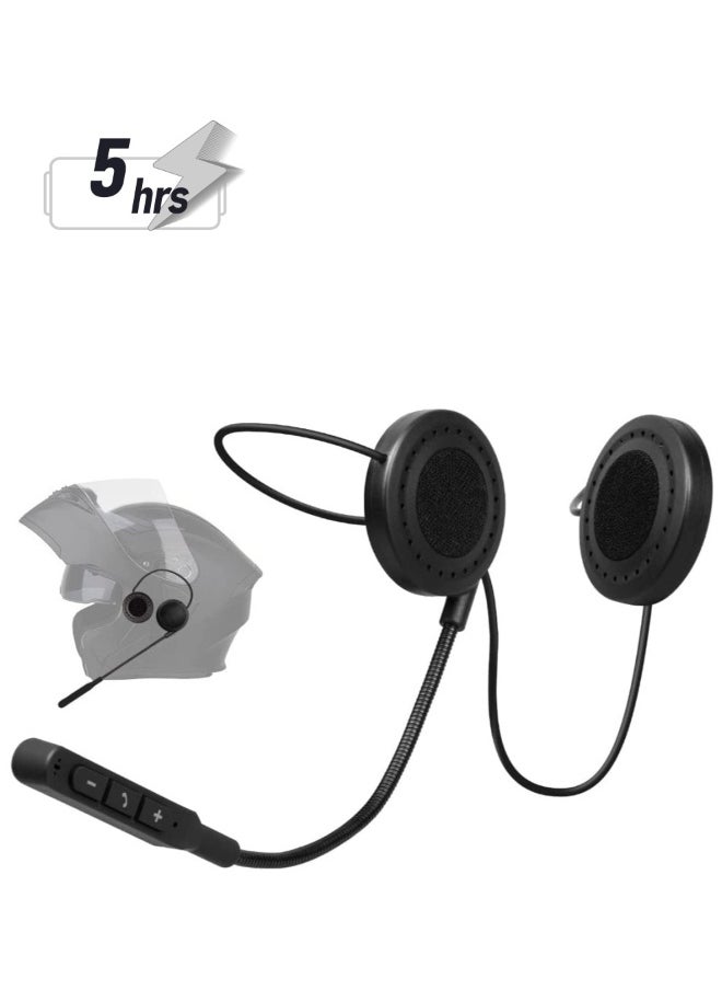 Generic - , Motorbike Helmet Bluetooth 5.0 Headset with Stereo Sound Quality Waterproof Motorcycle Helmet Speaker for Riding, Skiing Sport Outdoor - Image 1