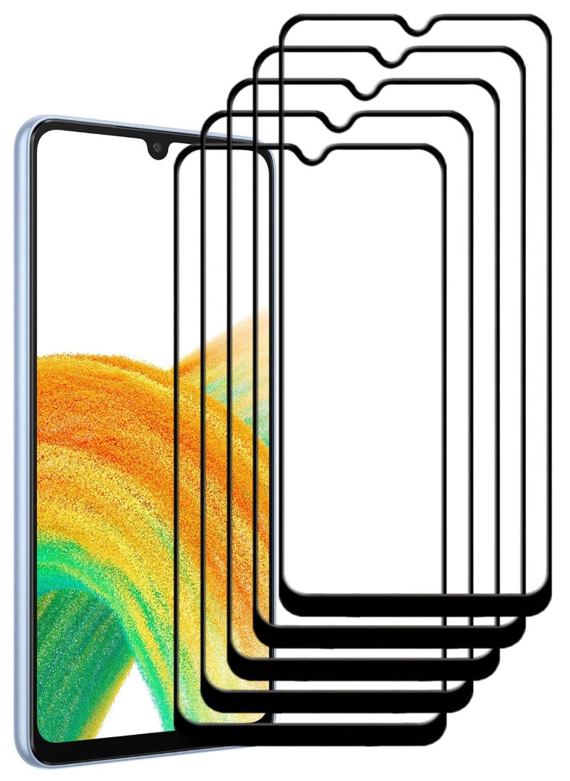 ACLIX 5 Pieces Antistatic ESD Dustproof Premium Quality High Definition Tempered Glass Screen Protector Designed For Samsung Galaxy A335G - Image 1