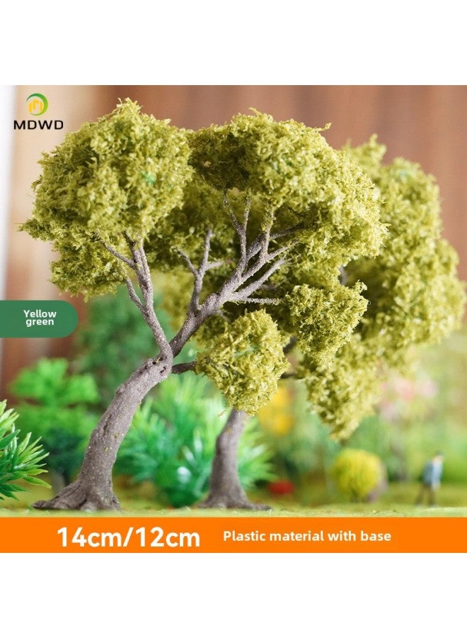Miniature Simulation Wire Plant Sand Table Model Hand-made Platform With Base Paste Scene Trunk Proportion-Color:Rongchea 10cm  - Image 3