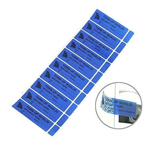 Solitary Walker 100Pcs Tamper Evident Security Void Stickers1x3 inch Blue No Transfer No Damage to Protected Item Tamper Proof Labels Safety Torn up Invalid Seals Tape - Image 2