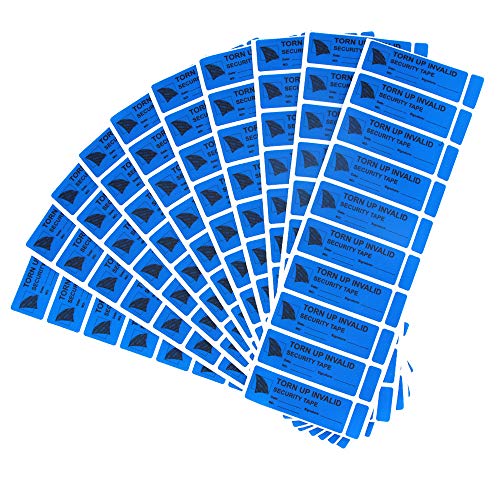 Solitary Walker 100Pcs Tamper Evident Security Void Stickers1x3 inch Blue No Transfer No Damage to Protected Item Tamper Proof Labels Safety Torn up Invalid Seals Tape - Image 4