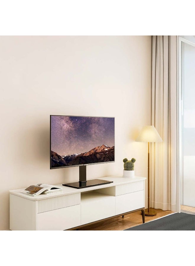 النجم الرئيسي حامل تلفزيون Prime Star PM 043DS، حامل عالمي منخفض الارتفاع لأجهزة تلفزيون LED/LCD/OLED/المنحنية مقاس 23-43 بوصة، أسود غير لامع، يدعم حتى 25 كجم، بحد أقصى VESA 400x300 مم، متضمن مستوى الفقاعة - Image 2
