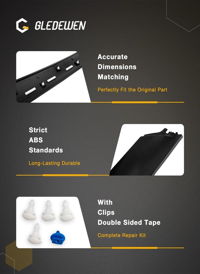 Gledewen Windshield Trim Molding A-Pillar, Front pair - Image 4
