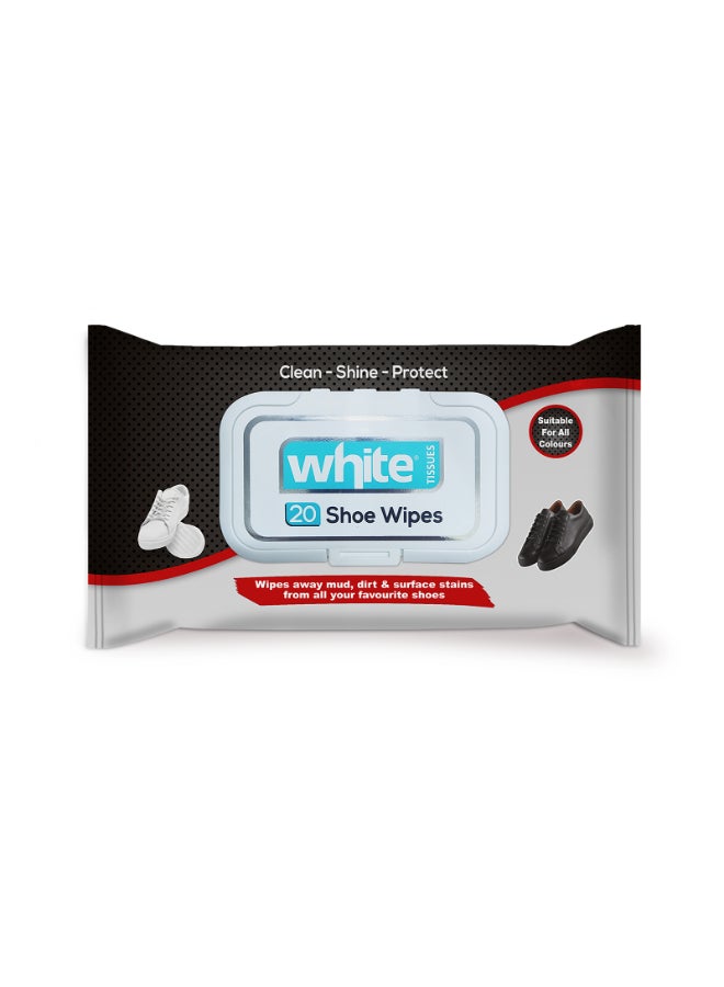 White wet wipes shoes 20 pulls - Image 1