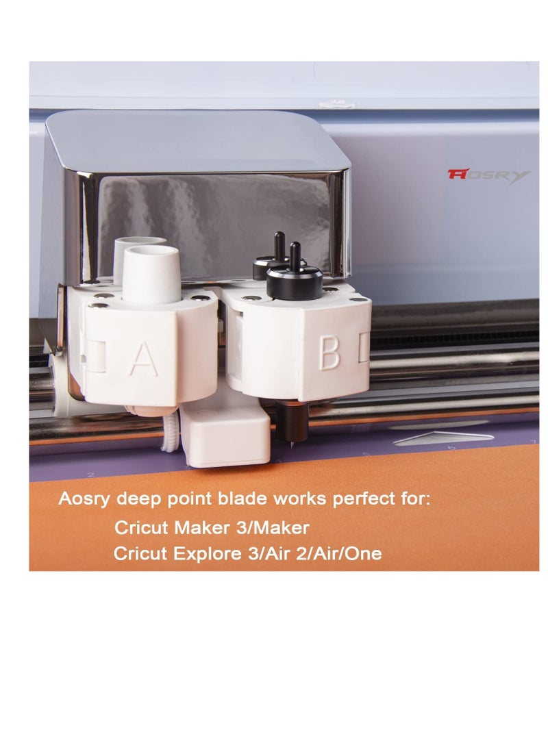 Excefore Explore Deep Cut Blade for Cricut, Perfect Tool for Cricut Maker and Cricut Explore Air one, Explore Air /Air 2, Explore Air 3, Easy to Install and Cut for Cricut Blade Cuts Thick Materials-Craft - Image 2