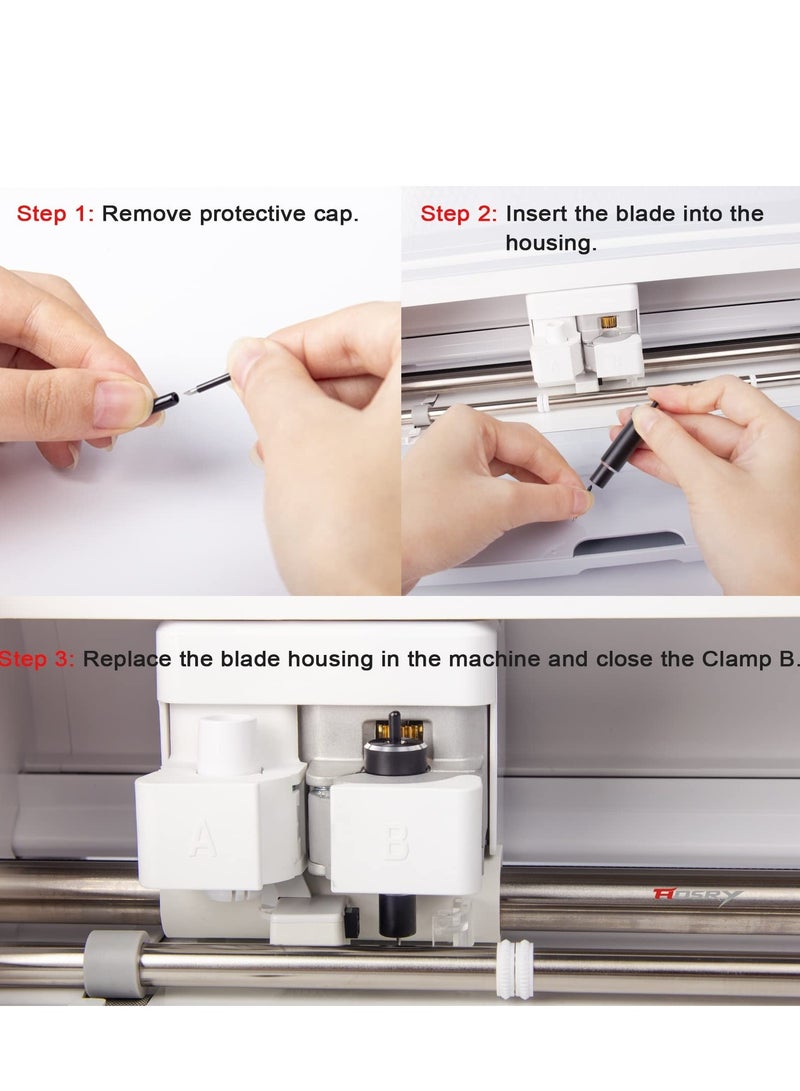 Excefore Explore Deep Cut Blade for Cricut, Perfect Tool for Cricut Maker and Cricut Explore Air one, Explore Air /Air 2, Explore Air 3, Easy to Install and Cut for Cricut Blade Cuts Thick Materials-Craft - Image 5