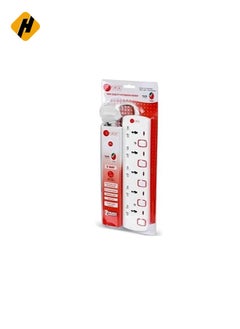 HuHa "5-Way Universal Power Strip – 3M Cable, 5 Outlets, and Surge Protection"  - Image 3