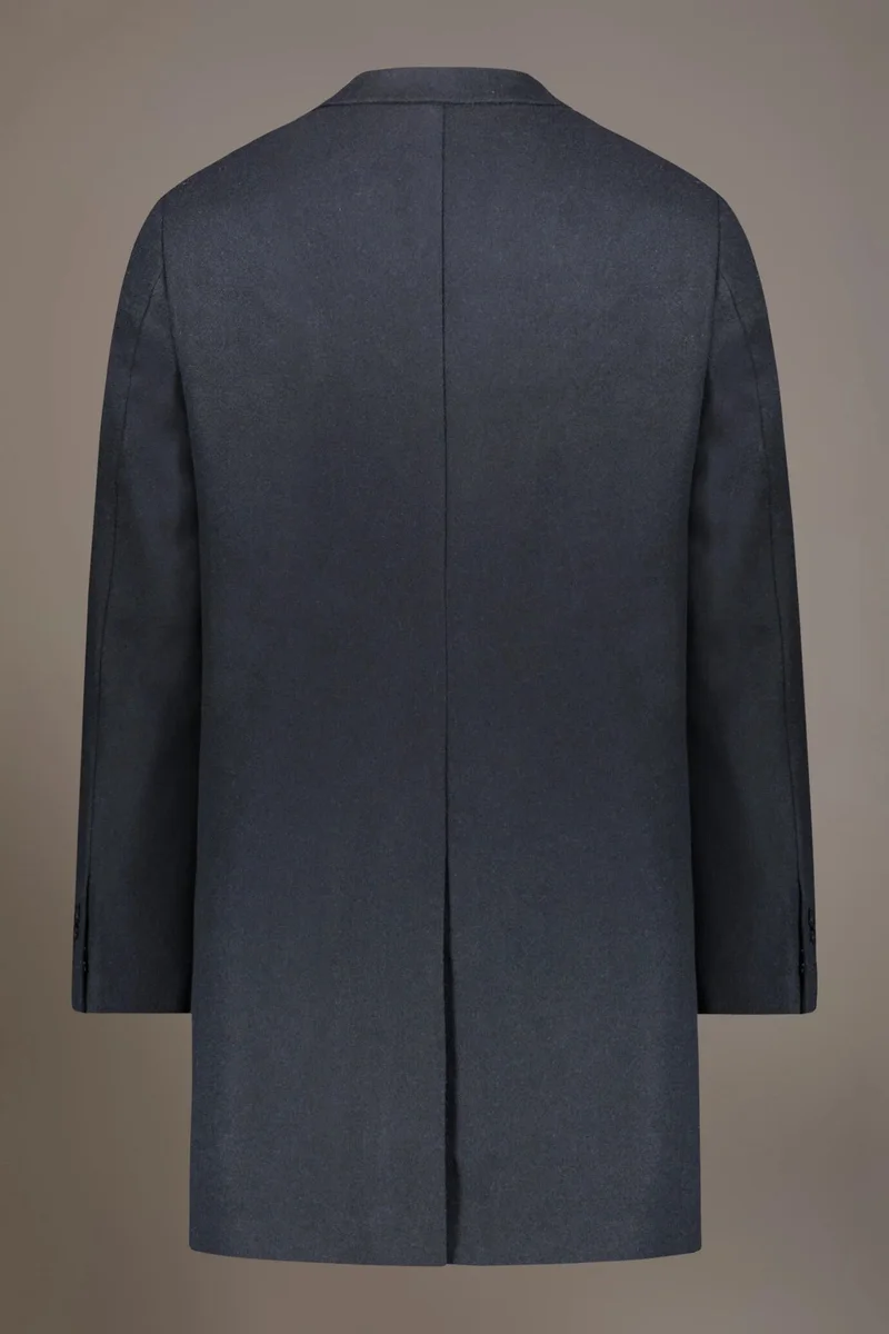 Doppelganger Blue Classic single-breasted coat wool blend - Blue for Men | Best Price UAE