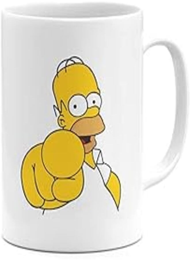 RYN - RYN PRINTED DESIGN Ceramic Coffee Mug You Homer Simpson 11ounce - Image 1