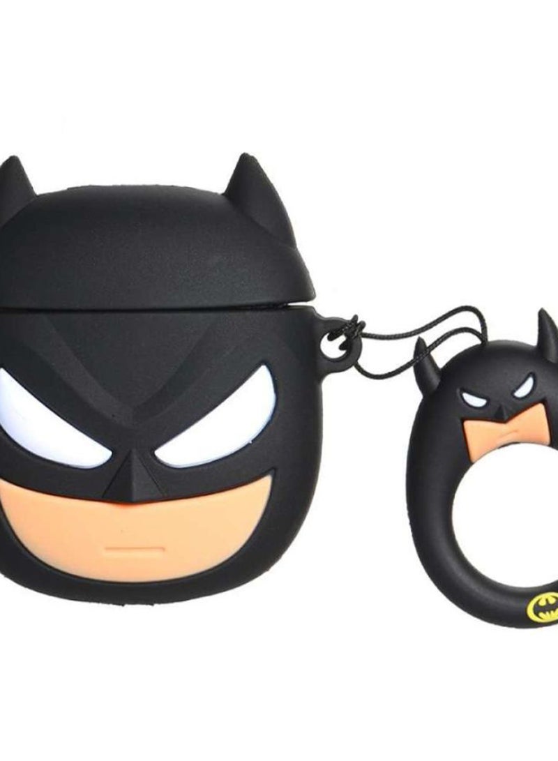 3D Batman Clamshell Earphone Sleeve Black/Beige/White - Image 2