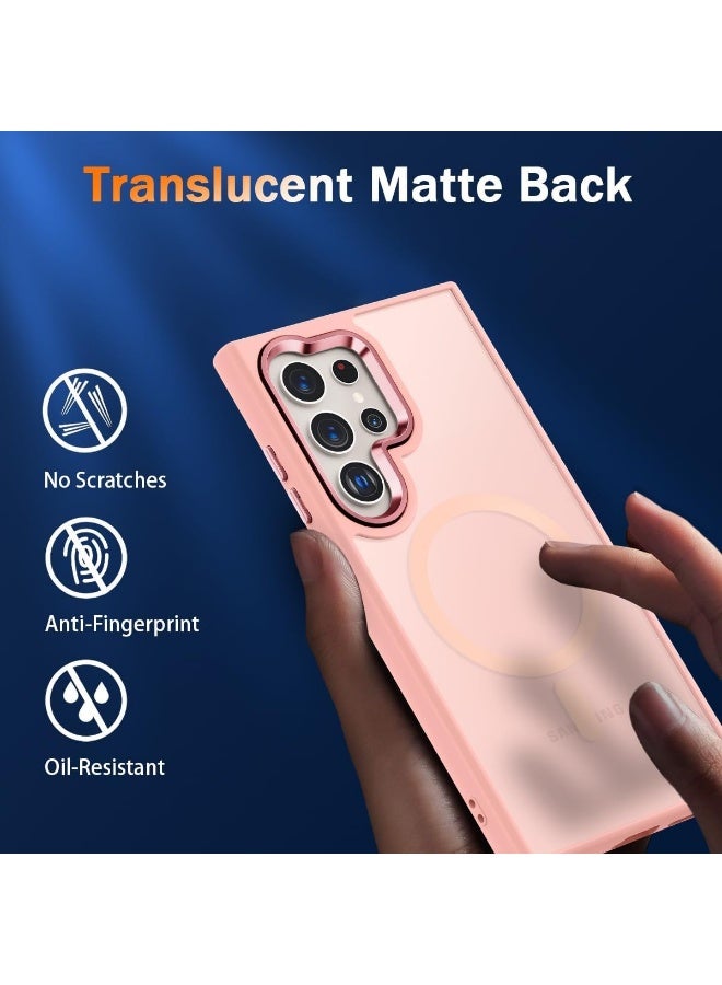 JSJM S25 ULTRA BLC JSJM Back CASE with Magsafe Charging FOR SAMSUNG GALAXY S25 ULTRA ( Design 137 ) [Pink Color] - Image 3