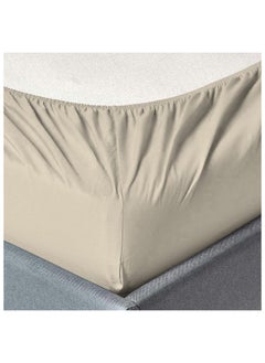 DANUBE HOME Solace 3Piece Super King Duvet Cover Set 100% Cotton 300 Thead Count Quilt Cover And 2 Pillow Cases Comfortable Bedding Set 300 Thread Count For Double Bed Size L 270 X W 220 cm Beige  - Image 2