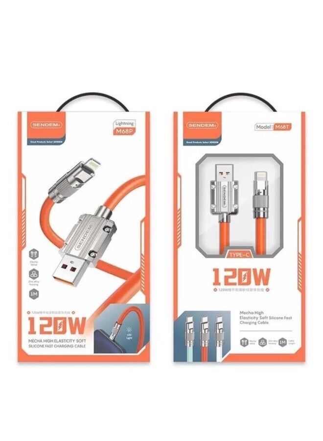 سيندم كابل شحن فائق السرعة 120 واط - Image 1