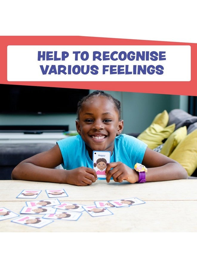 Amonev My Feelings and Emotion Girls Flash Cards for Visual aid Special Ed, Speech Delay Non Verbal Children and Adults with Autism, Special Needs ASD ADHD (Black Girl)  - Image 4