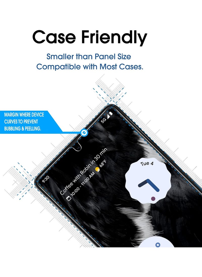 Amfilm amFilm Screen Protector Compatible with Google Pixel 7 6.3" Tempered Glass, 0.26mm Thickness HD Clear, Anti-Scratch Bubbles-Free, Tempered Glass, 3 Pack  - Image 5